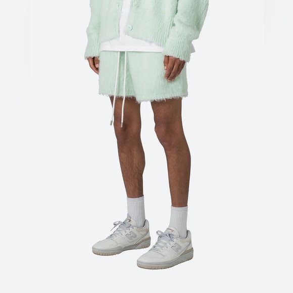 MNML- Fuzzy Mint Green Shorts BNWT - Picture 1 of 8